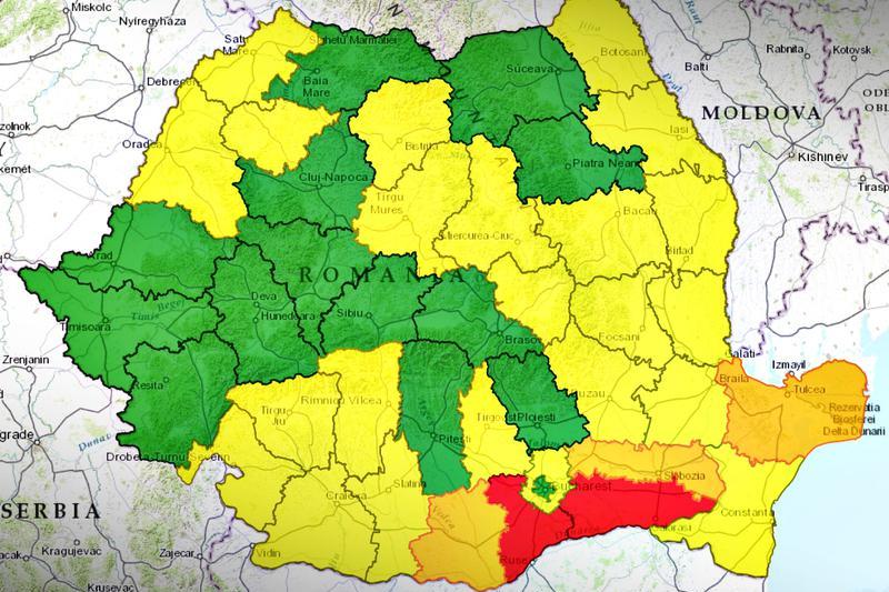 Harta analfabetismului in Romania, Foto: Hotnews