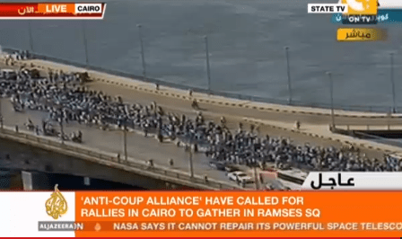 Proteste in Egipt, Foto: Captura Al Jazeera