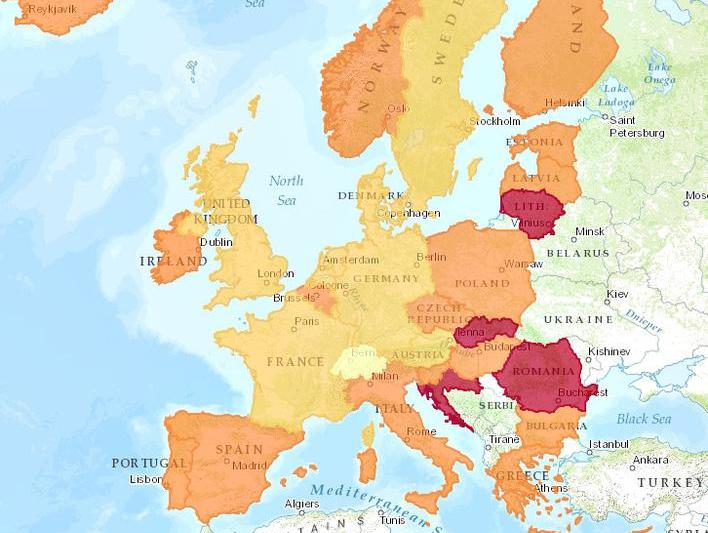 Harta proprietarilor si chiriasilor in Europa, Foto: Hotnews