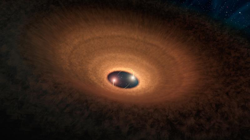 Ilustratie: Sistemul stelar 16A YLW, Foto: NASA/JPL-Caltech