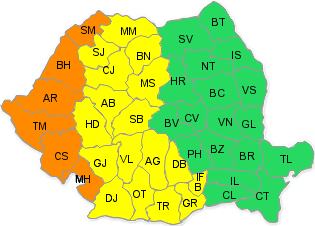 Cod de canicula 8-9 august, Foto: ANM