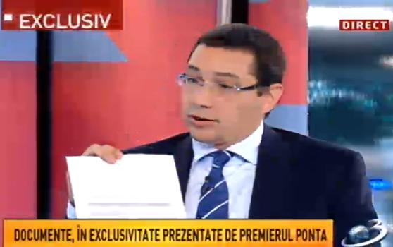 Victor Ponta la Antena 3, Foto: Captura Antena 3