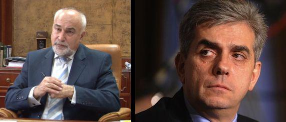 Ministrii liberali Varujan Vosganian si Eugen Nicolaescu, Foto: Hotnews