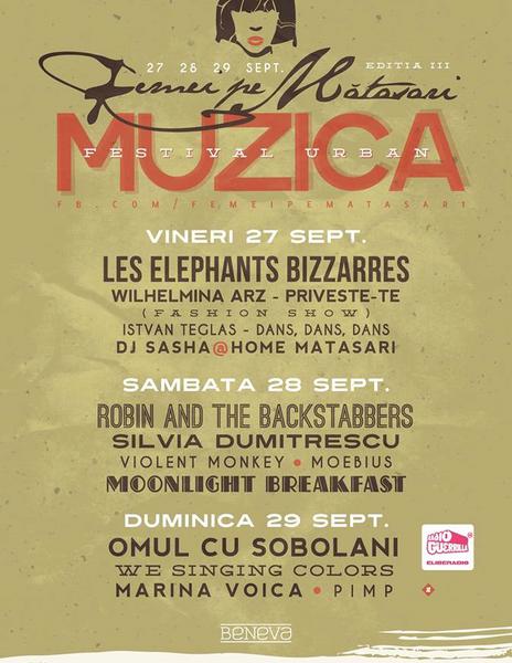 Festival Urban "Femei pe Matasari", Foto: Afis festival