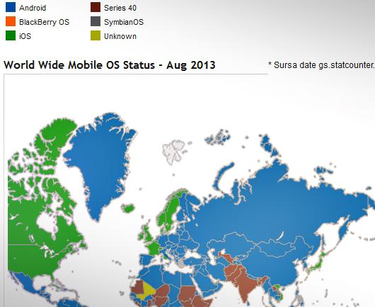 Harta sistemelor de operare mobile, Foto: Hotnews