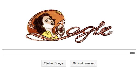 Doodle Maria Tanase, Foto: Captura Google