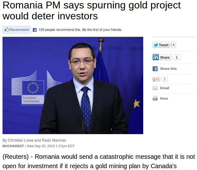 Victor Ponta in Reuters, Foto: Captura ecran