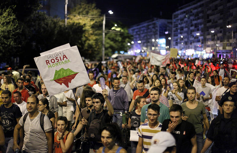 Protest impotriva proiectului de la Rosia Montana, ziua 8, Foto: HotNews / Dan Popescu