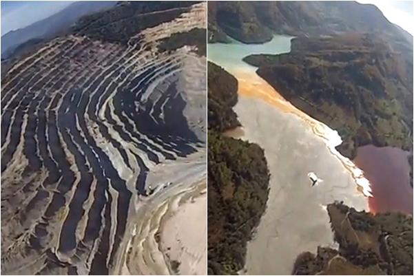 Cariera Rosia Poieni si lacul Valea Sesii, Foto: Hotnews