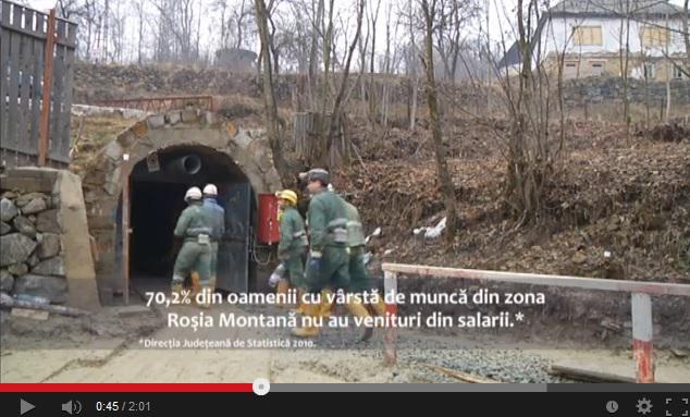 Reclama pro-Rosia Montana, Foto: Captura YouTube