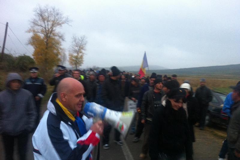 Proteste la Pungesti, luna octombrie, Foto: HotNews.ro