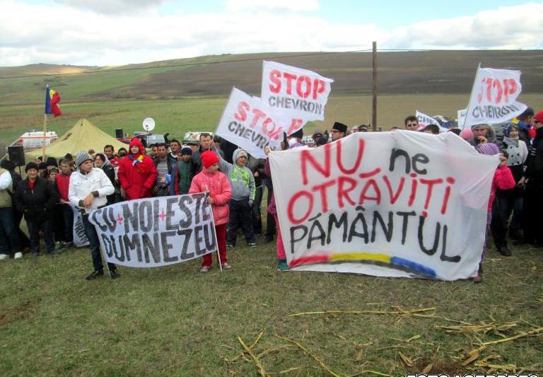 Protest la Pungesti, 19 octombrie, Foto: Agerpres