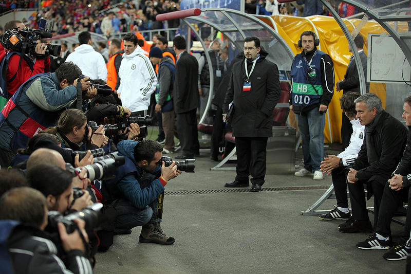 Jose Mourinho, antrenorul lui Chelsea, inaintea meciului cu Steaua Bucuresti de pe Arena Nationala, Foto: HotNews / Dan Popescu