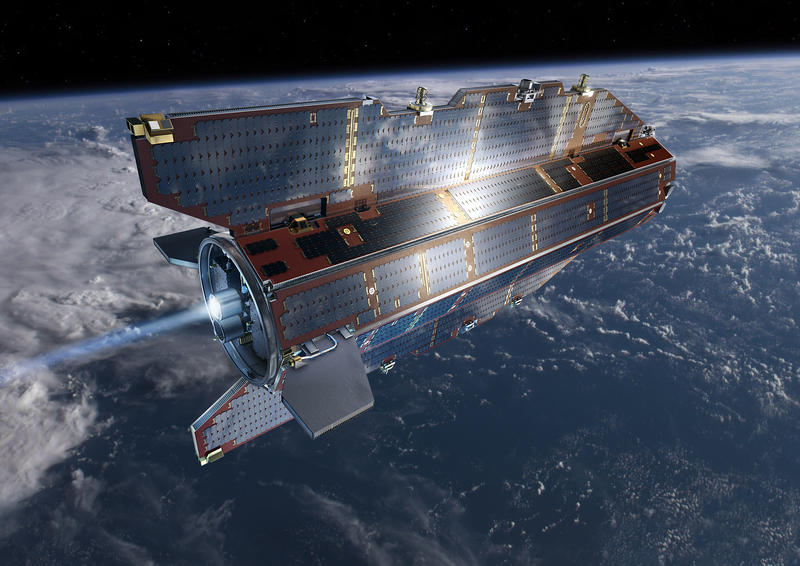 Satelitul GOCE pe orbita, Foto: ESA /AOES Medialab
