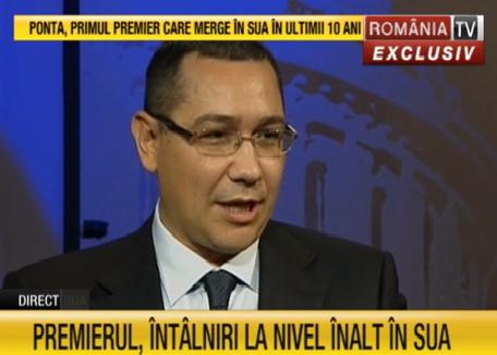 Victor Ponta la Romania TV, Foto: Captura RomaniaTV