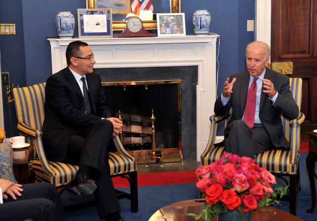 Victor Ponta si Joe Biden, Foto: Guvernul Romaniei