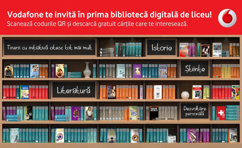 Biblioteca digitala, Foto: Vodafone