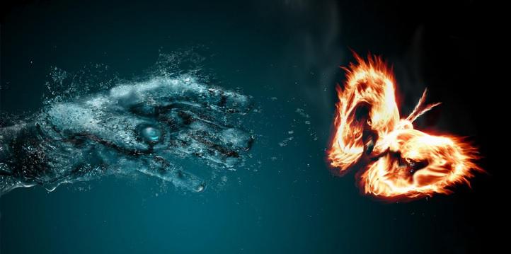water and fire, Foto: Muzart Grafica