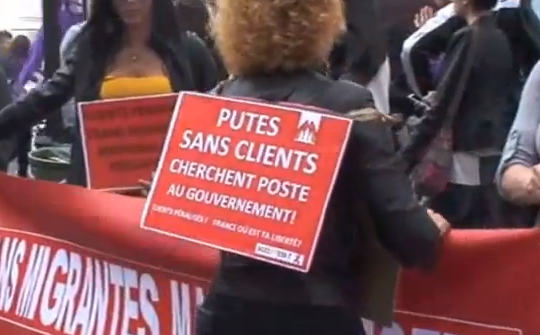 Protest al prostituatelor in Paris, Foto: Captura Youtube.com
