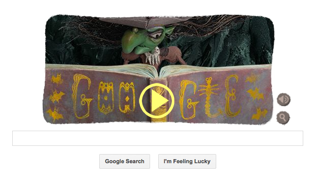 Google doodle de Halloween, Foto: Captura Google