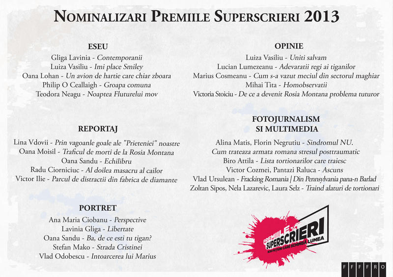 NOMINALIZARI-Superscrieri-2013, Foto: Hotnews