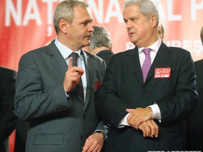 Liviu Dragnea si Adrian Nastase (foto arhiva), Foto: AGERPRES