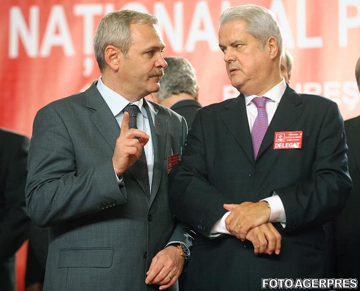 Liviu Dragnea si Adrian Nastase (foto arhiva), Foto: AGERPRES