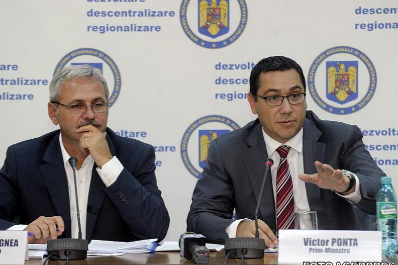 Liviu Dragnea si Victor Ponta, Foto: Agerpres