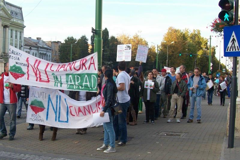 Mars pe Bulevardul Revolutiei din Arad, Foto: Hotnews