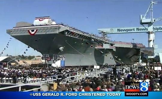 USS Gerald R. Ford, Foto: Captura YouTube