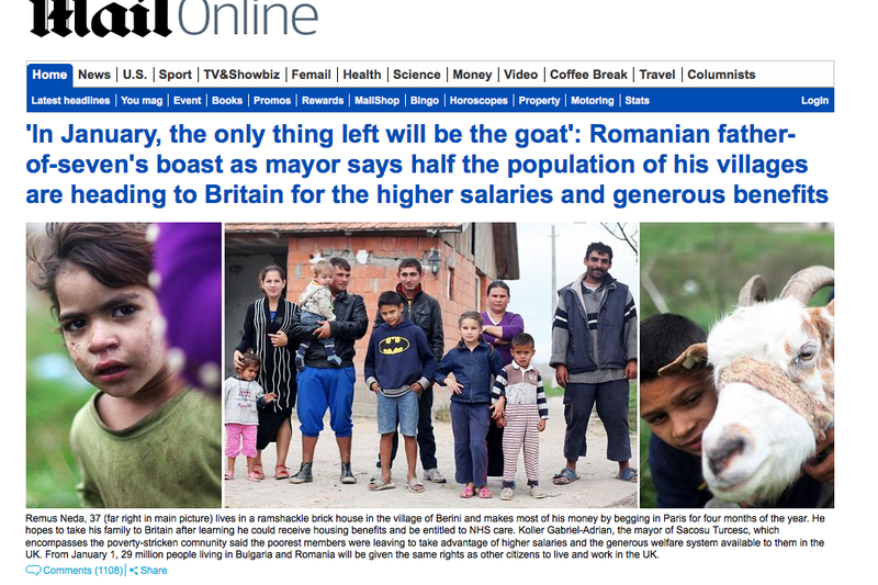 Prima pagina a Daily Mail, Foto: captura ecran