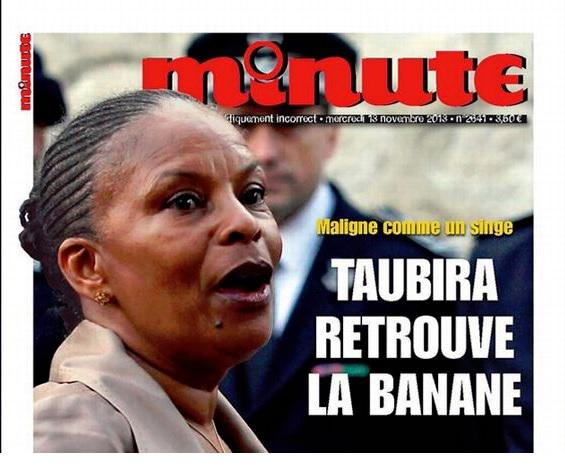 Christiane Taubira, comparata cu o maimuta, de o revista de extrema dreapta, Foto: Captura YouTube