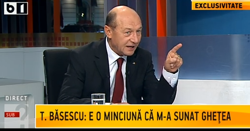 Traian Basescu, Foto: captura B1 TV