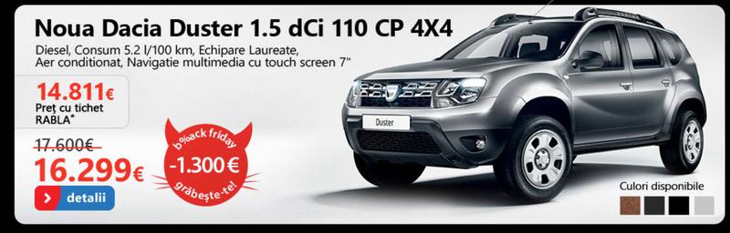 Dacia Duster, inclusa in catalogul eMAG, Foto: eMAG