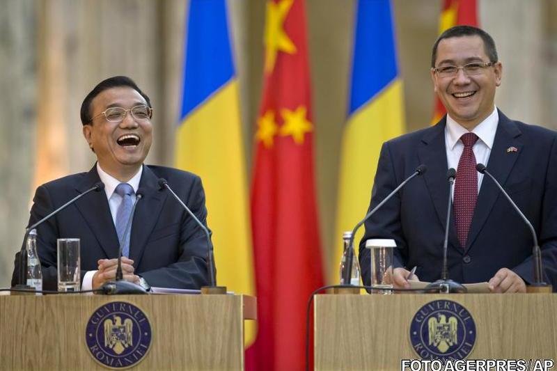 Premierii Victor Ponta si Li Keqiang la Bucuresti, Foto: AGERPRES