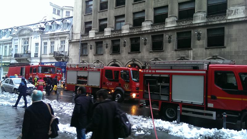 Incendiu pe Calea Victoriei, Foto: HotNews.ro