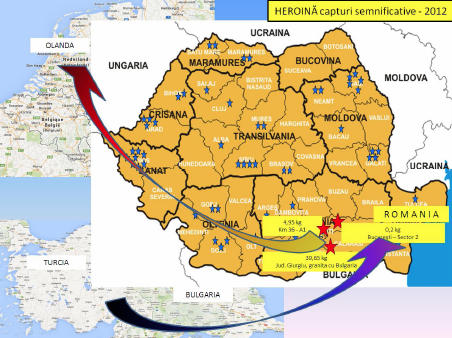 Heroina capturi importante 2012, Foto: Agentia Nationala Antidrog