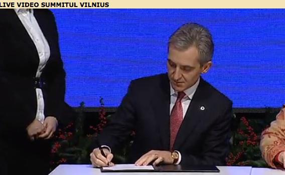 Iurie Leanca semneaza demararea Acordului de Asociere la UE, Foto: Hotnews