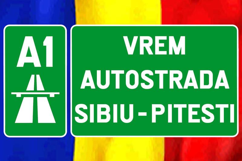 Protestul forumistilor pentru autostrada Sibiu- Pitesti, Foto: Construim Romania