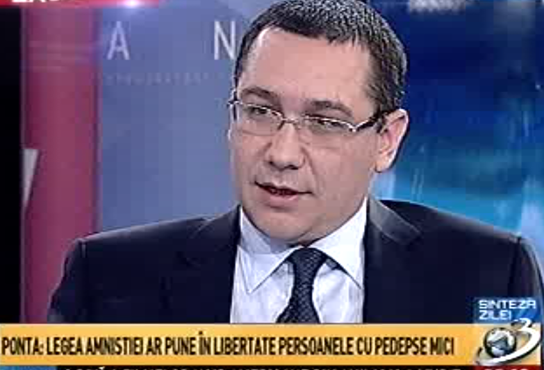 Victor Ponta la "Sinteza Zilei", Foto: Captura Antena 3