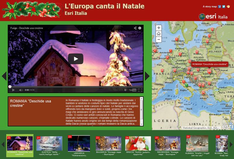 Story-map - cele mai frumoase colinde din Europa, Foto: Esri