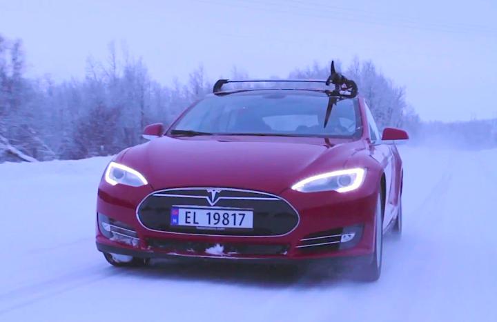 Tesla Model S in Norvegia, Foto: Captura YouTube