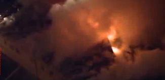 Incendiu in Piata Rahova, Foto: Captura Content Channel