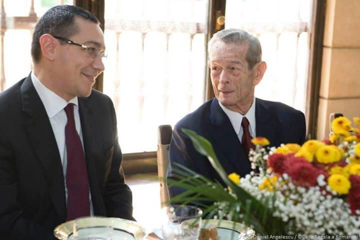 Victor Ponta si Regele Mihai, Foto: facebook.com/victor.ponta