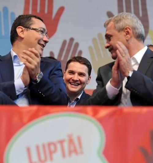 Victor Ponta, Dan Sova si Liviu Dragnea, Foto: Agerpres