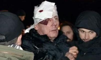 Iuri Lutsenko, batut in confruntarile cu fortele de ordine, Foto: Captura YouTube