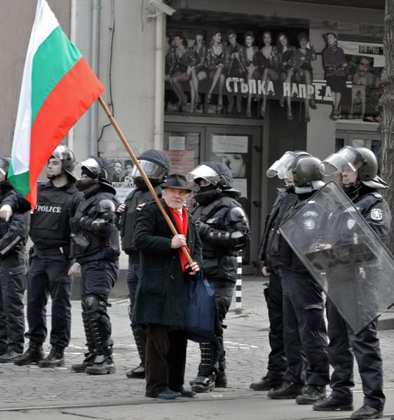 Un protestatar in Bulgaria, Foto: egyptorialist.com