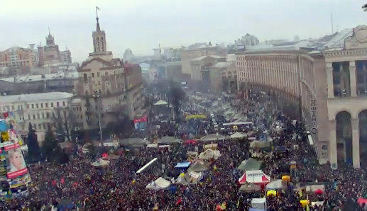 Proteste in Kiev, Foto: Captura Youtube.com