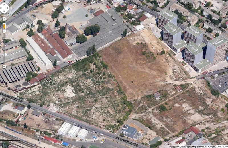 Zona in care va fi construit ansamblul de turnuri, Foto: Google Maps