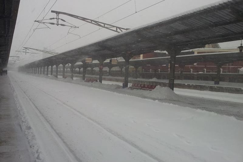 Gara de Nord sub zapada, Foto: HotNews